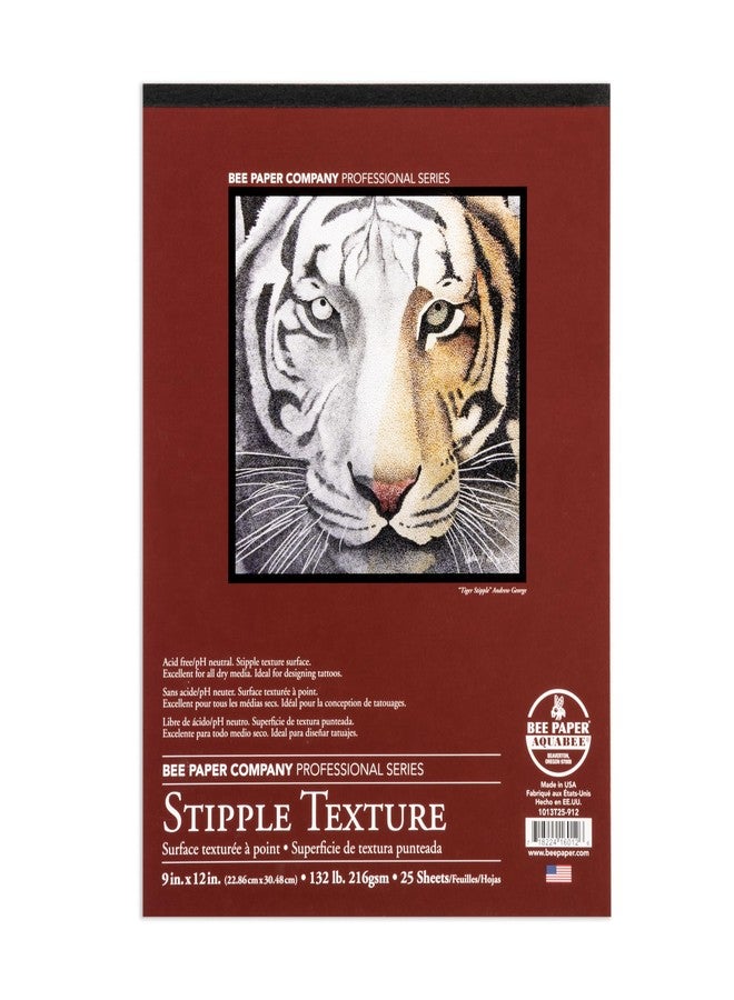 Bee Paper Company Bee Paper - 9"x 12" Stipple Texture Paper Pad, 25 Sheets - Image 1