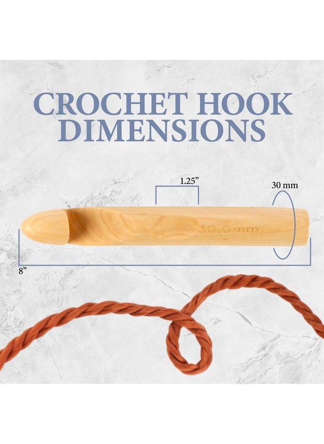 BambooMN Jubileeyarn Jumbo Birch Crochet Hook Us X (30Mm)  - Image 3