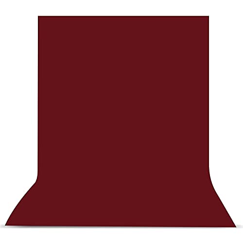 Boltove® 6FTX9FT Maroon Backdrop Background Rod Pocket for Photography Backdrop,Photoshoot Background,Video Production, Home Decoration,Weddings, Newborns, Product Photography, Screen Video, Curtain - Image 1