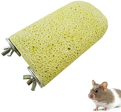 Litewoo Lava Shaped Pumice Ledge Birds Rats Chinchillas Toys Artificial Teeth Beak Grinding Stone for Bird Parrots Hamsters Totoro and Rabbits Easy Installation Random Color - Image 1