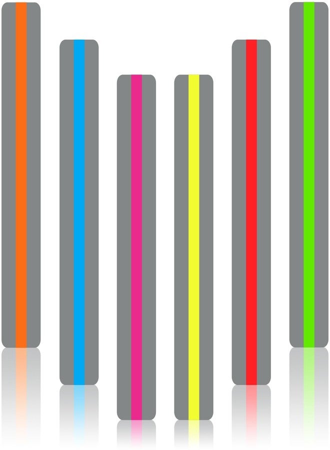Heetobcos 36 Pieces Guided Reading Strips Highlight Strips Colored Overlays Colorful Bookmarks Help with Dyslexia for Children and Teaching Supplies (6 Colors) - Image 1
