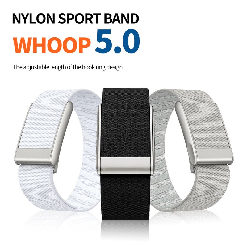 Bluejw Replacement Bicep Stripe Strap for Whoop 5.0 – Luxe Nylon Watch Band, Adjustable Fitness Tracker Accessory to Replace the Watch Strap - Image 5