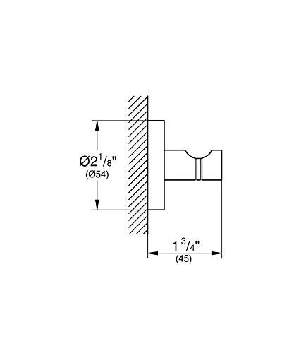 Grohe Essentials Robe Hook in Brushed Nickel InfinityFinishTM - Image 3