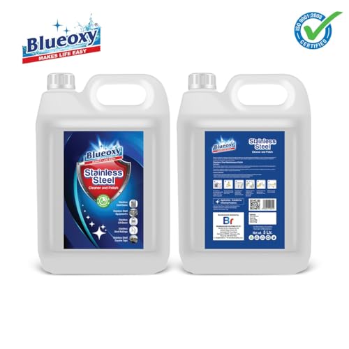 Blueoxy Pro Stainless Steel and Inox Cleaner & Polish | Eco-Friendly Formula -5 LTR - Image 5