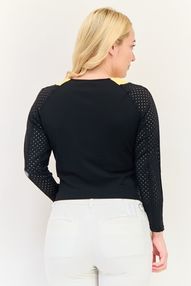 Adidas Women Sportswear Fit Long Sleeve Tennis Top, Multicolor - Image 3