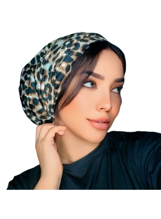 تربون تيجر درابيه قطعتين متصلتين هاي فوليوم , خامة عالية ليكرا كريب سهلة اللبس - Image 2