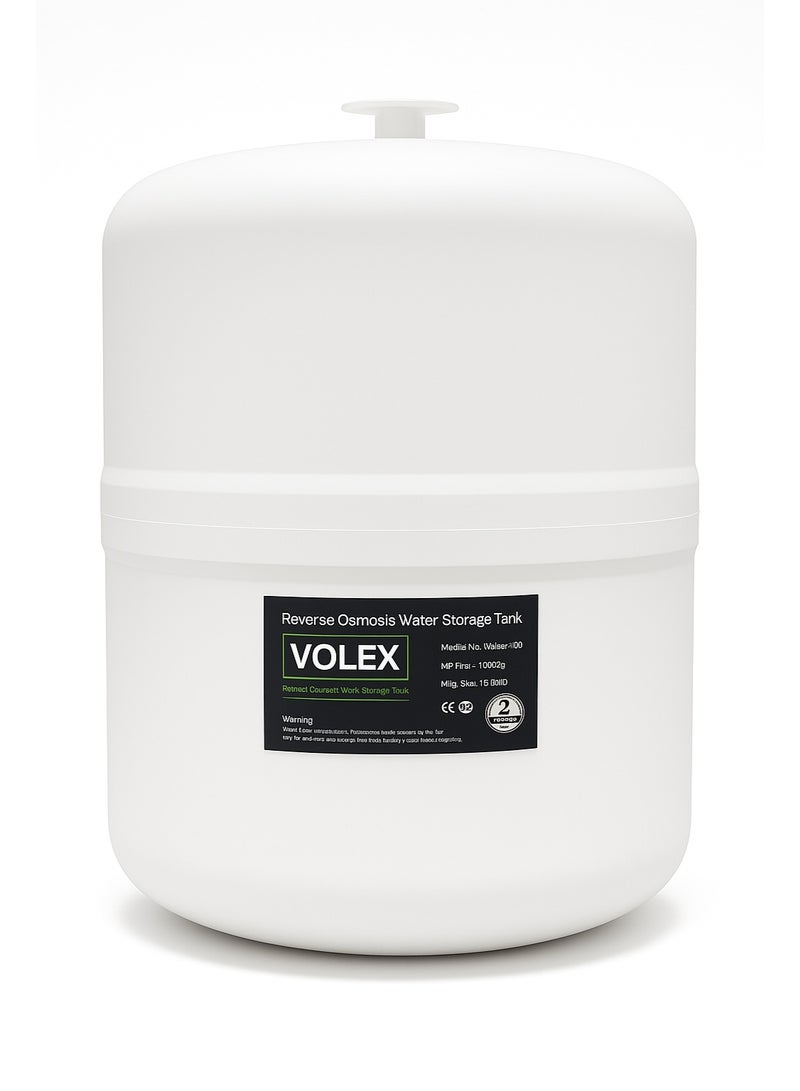 خزان تخزين مياه فلتر RO – تانك تناضح عكسي VOLEX – ضغط عالي – وصلة 1/4 بوصة – آمن لمياه الشرب – مناسب لجميع فلاتر المياه - Image 2