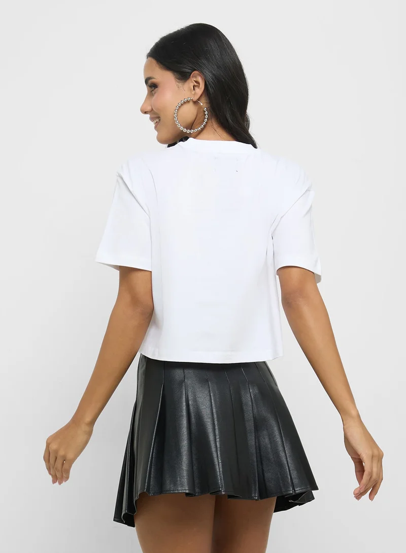 Ginger Boxy Slogan T-Shirt