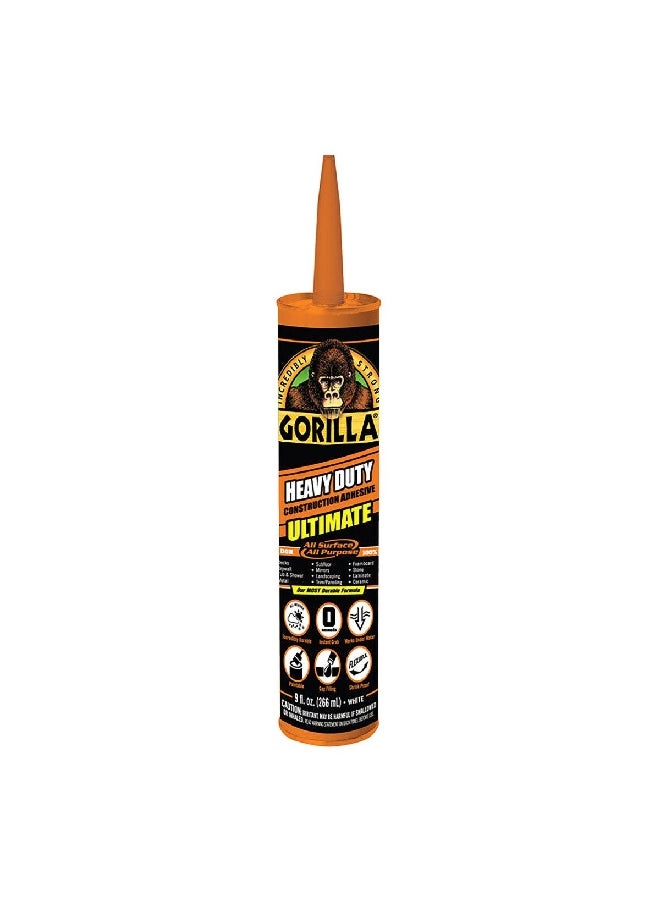 Gorilla Ultimate All Surface Multi Purpose Construction Adhesive 9 oz 8008002 - Image 1