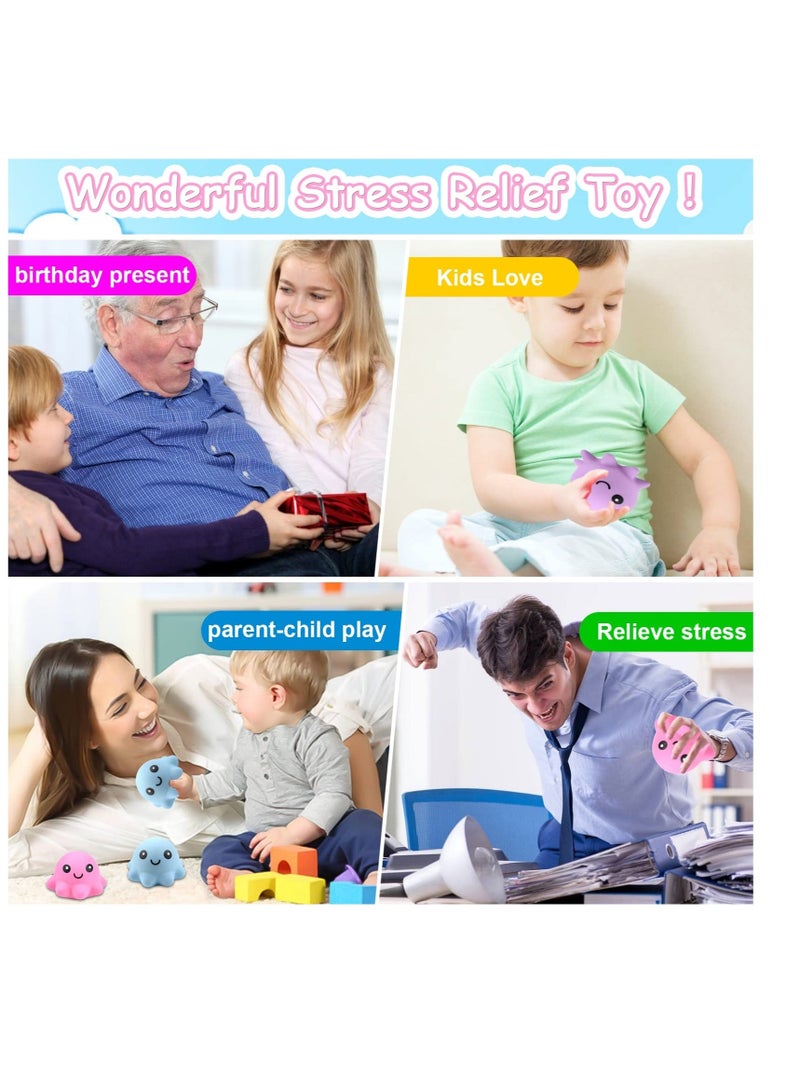4 Pcs Sensory Stress Balls, Squeeze Stress Ball, Soft Fidget Toy Stress Balls for Adults, ADHD, OCD, Sensory Toy for Autism (Fat) - Image 2