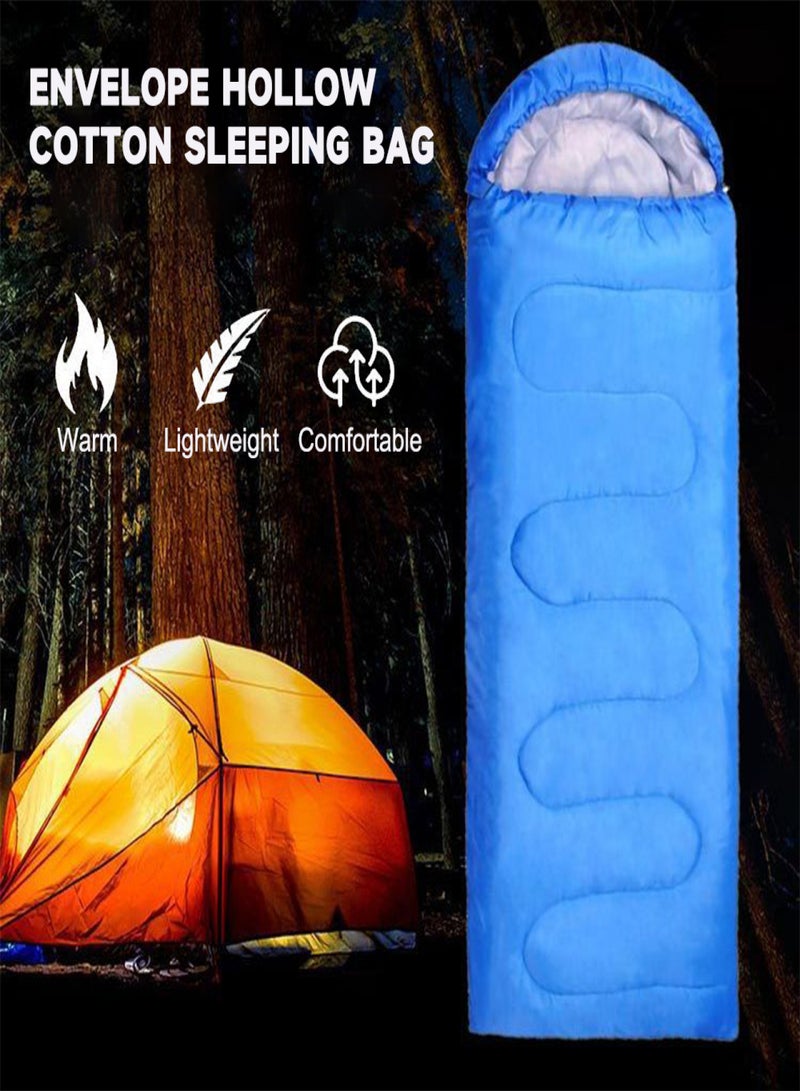 Ultra Light Sleeping Bag for Backpacking Compartment for Adults 170T Envelope 4 Seasons Hooded Travel Dirt-proof Spacious and Comfortable Warm and Windproof - Image 3