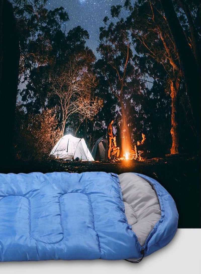 Ultra Light Sleeping Bag for Backpacking Compartment for Adults 170T Envelope 4 Seasons Hooded Travel Dirt-proof Spacious and Comfortable Warm and Windproof - Image 2