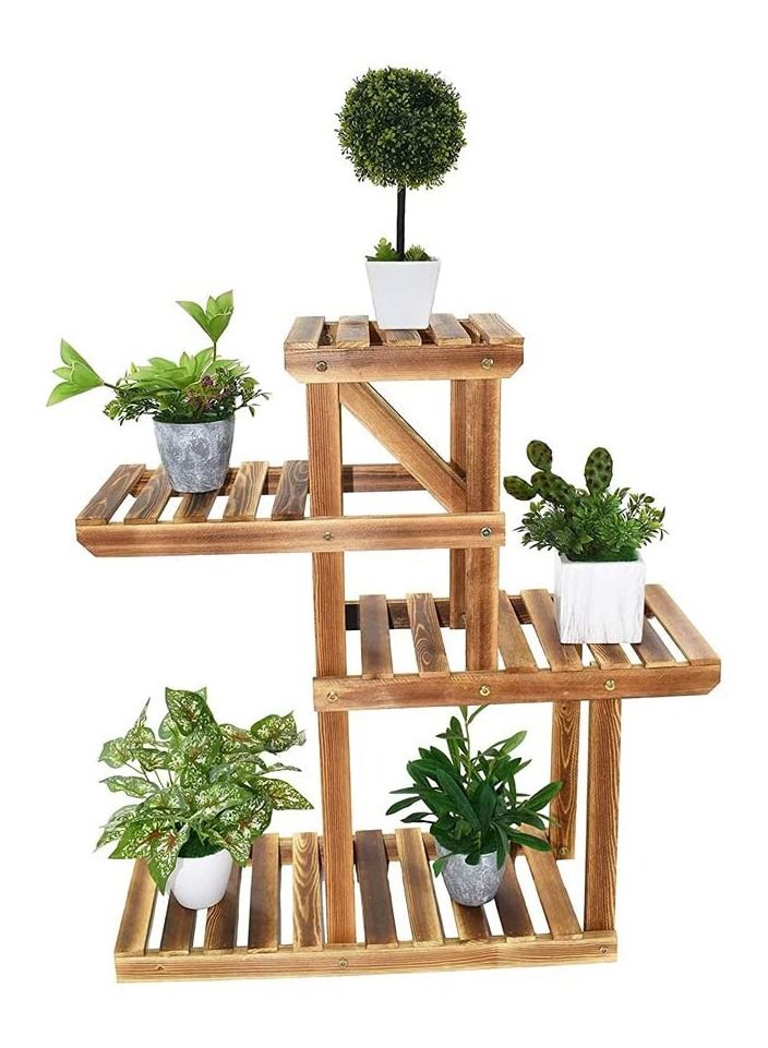 لينجوي حامل أرفف خشبي حديث للعرض - Image 2