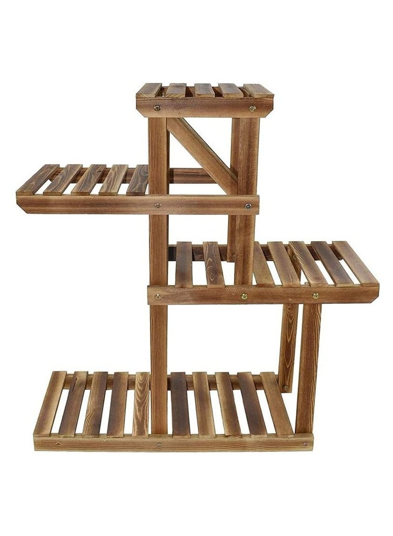 لينجوي حامل أرفف خشبي حديث للعرض - Image 1