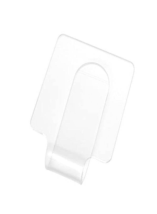 Quupy 2Pcs Makeup Hand-held Palette Professional Clear Acrylic Makeup Mixing Tray Palette for Foundation Eyeshadow Powders Cosmetics Nail Art Manicure Palette - Image 3