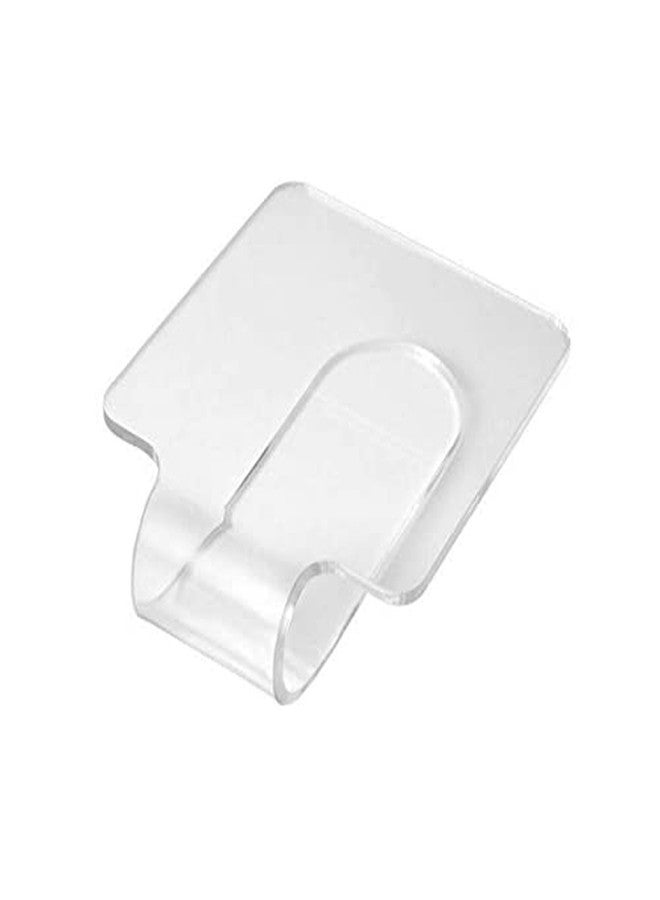 Quupy 2Pcs Makeup Hand-held Palette Professional Clear Acrylic Makeup Mixing Tray Palette for Foundation Eyeshadow Powders Cosmetics Nail Art Manicure Palette - Image 5