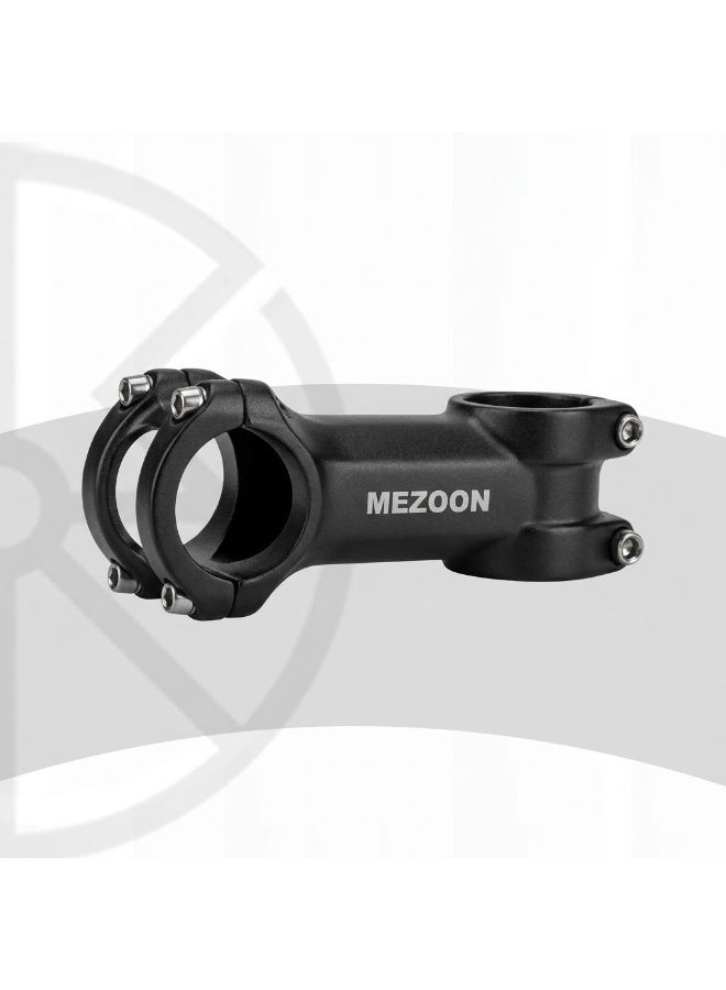ستم دراجة هوائية MEZOON لتثبيت المقود للدراجات الجبلية والطريق والمدينة، تثبيت محكم وتوجيه ثابت، أسود