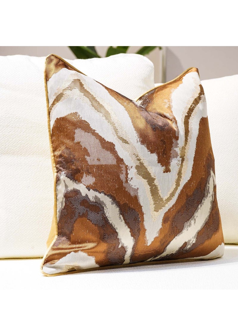 MAAC HOME MAAC Home Set of 2 Cushion Cover  Elegant Decorative Throw Cushion Cover- Brown Premium Modern Minimalist Elegant design for Sofa Couch Bed Chair (Cushion Cover Only) - Image 2