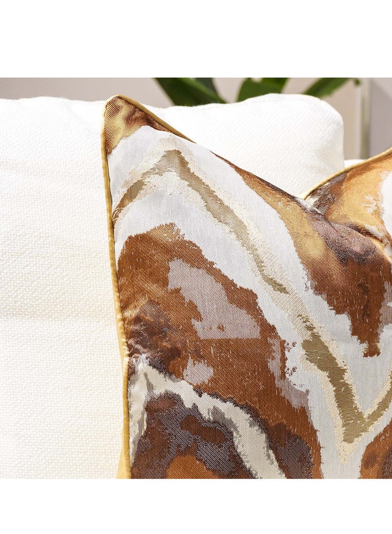 MAAC HOME MAAC Home Set of 2 Cushion Cover  Elegant Decorative Throw Cushion Cover- Brown Premium Modern Minimalist Elegant design for Sofa Couch Bed Chair (Cushion Cover Only) - Image 3