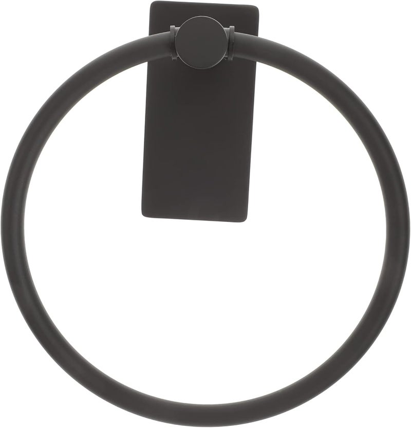 Stainless Steel Wall Mounted Towel Ring Punch Towel Holder for Bathroom and Kitchen Sturdy No Drilling Space-Saving Design - Image 1