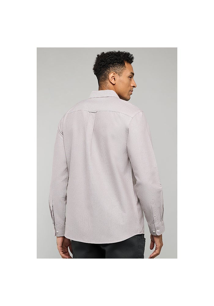 R&B Pocket Front Shirt with Button-Down Collar and Long Sleeves - Image 4