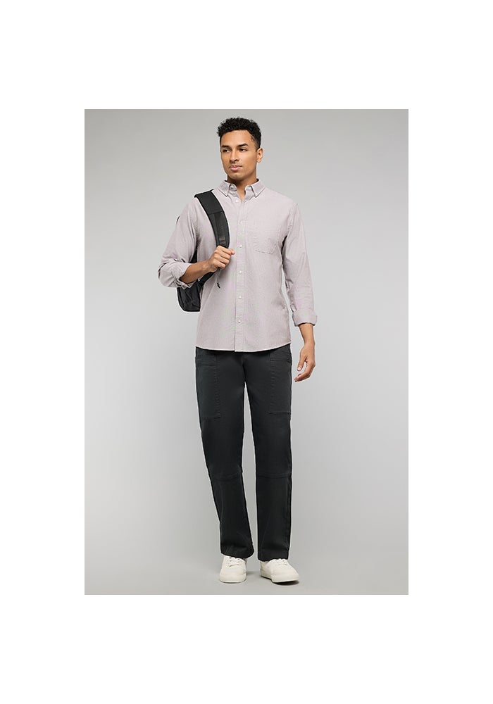 R&B Pocket Front Shirt with Button-Down Collar and Long Sleeves - Image 2