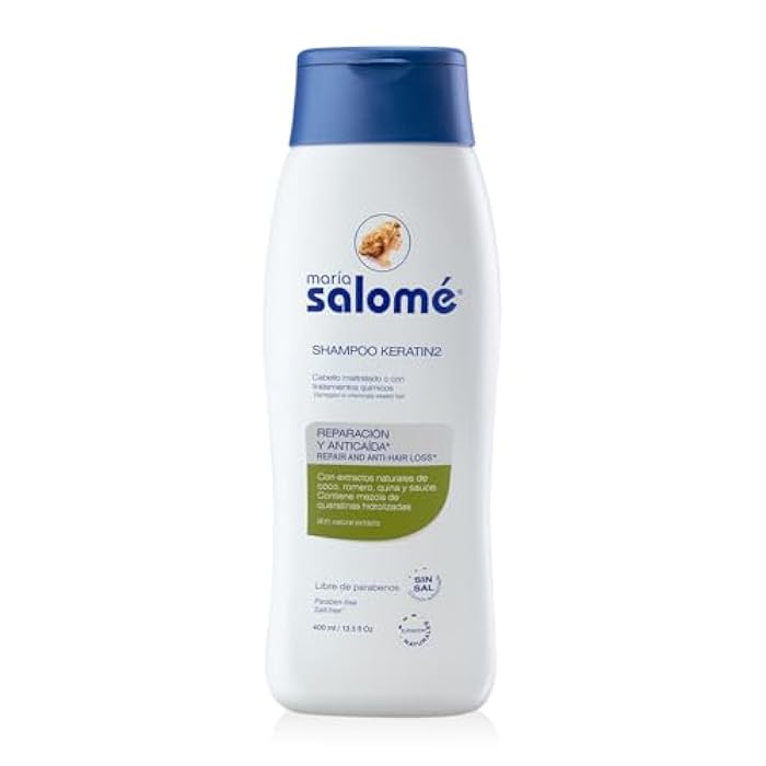 Maria Salome Shampoo Keratin2 Salt Freel/Sin Sal 400 Ml/New Product - Image 1