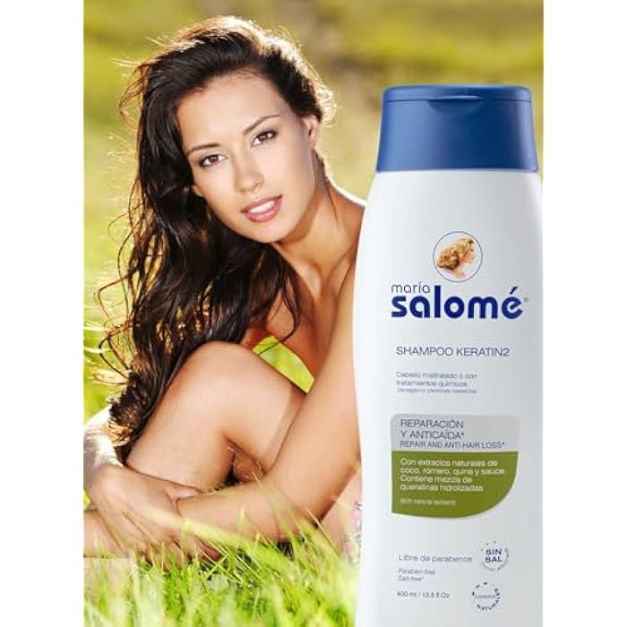 Maria Salome Shampoo Keratin2 Salt Freel/Sin Sal 400 Ml/New Product - Image 3