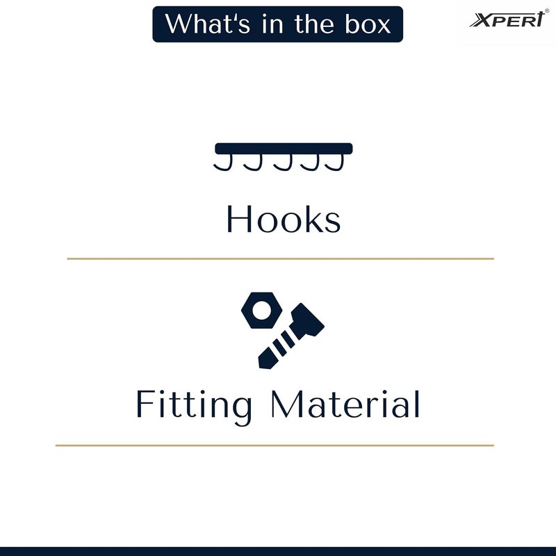 Xpert خطافات ملابس معلقة من الألمنيوم عبوة 4 (بني) خطافات معطف فردية - خطاف قماش (ACH-54) - Image 5