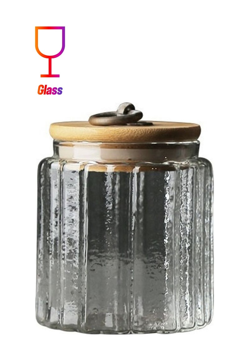 NIBEMINENT Borosilicate Glass Food Container With Lid Clear 250ml  - Image 1