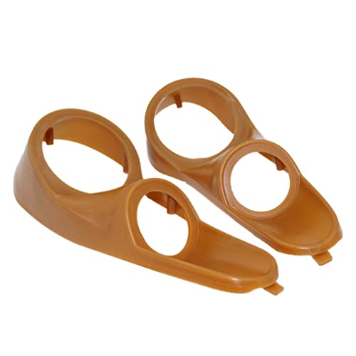 MERISHOPP Pair 3 Way Loudspeaker Module Coaxial Car Speakers Gasket Brown PP - Image 2