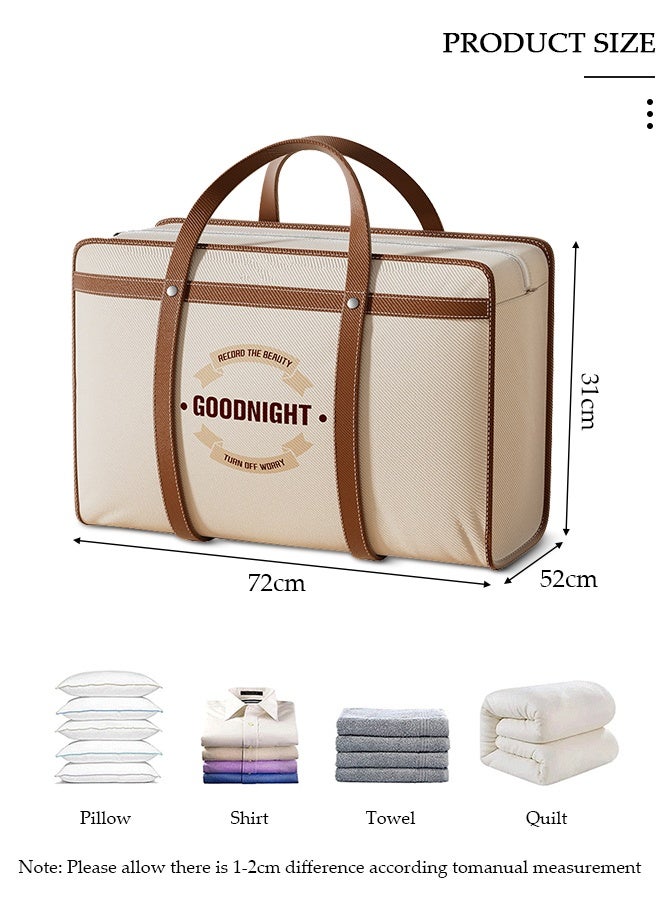 DUNISO Extra Large Moving Storage Bags, Large Capacity Clothes Organizer With Zippers, Heavy-Duty Waterproof Laundry Bag For Travel, Space-Saving Foldable Totes For Quilt Garment Home Bedroom Essentials - Image 2