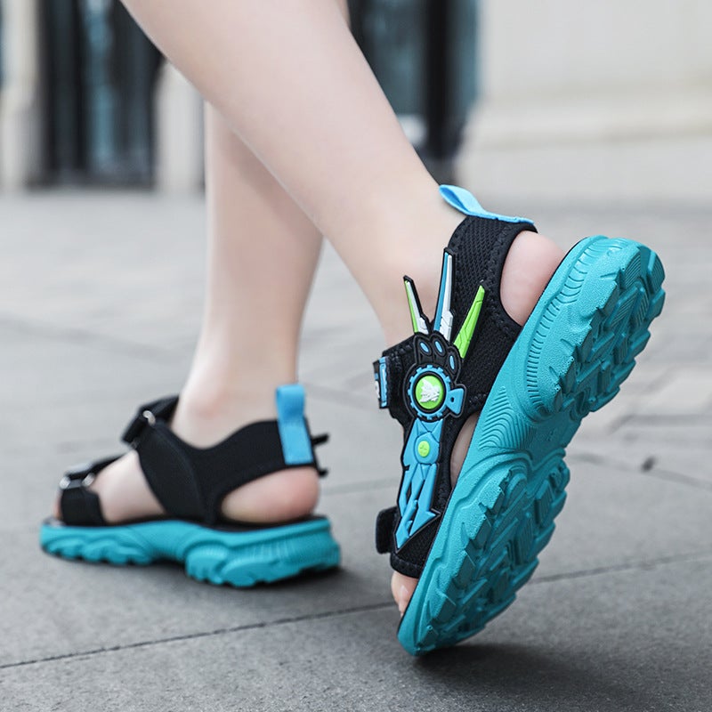 Boys Shoes Beach Shoes Open Toe Sandals Big Kids 2024 Summer Children'S Shoes Sandals - Image 3