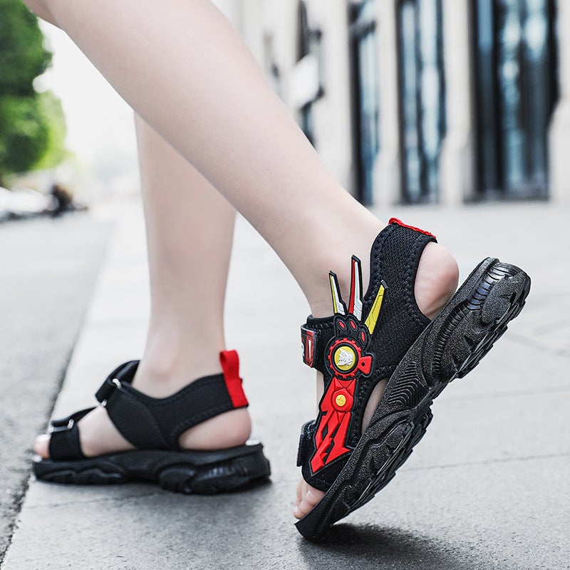 Boys Shoes Beach Shoes Open Toe Sandals Big Kids 2024 Summer Children'S Shoes Sandals - Image 2