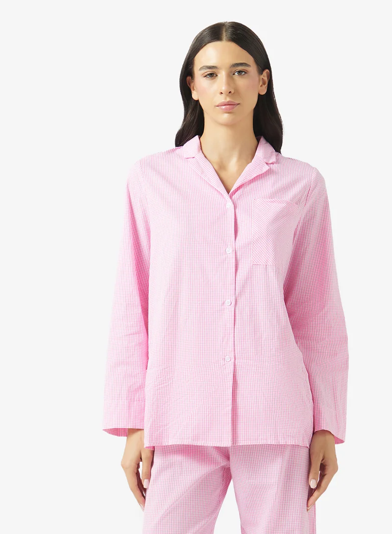 Ella  Gingham Print Pyjama Set for Women | Best Price UAE