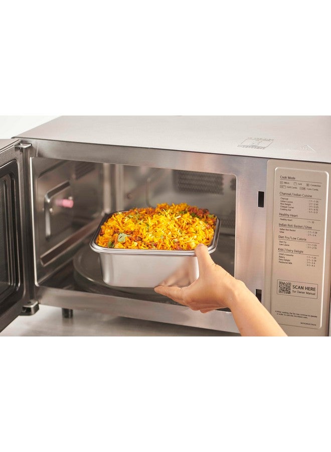 Celltone Fridge to Oven Microwave Safe Stainless Steel Reusable Food Storage Containers with Leak-Proof and Airtight Lids (Square 1500 ML) - Image 2