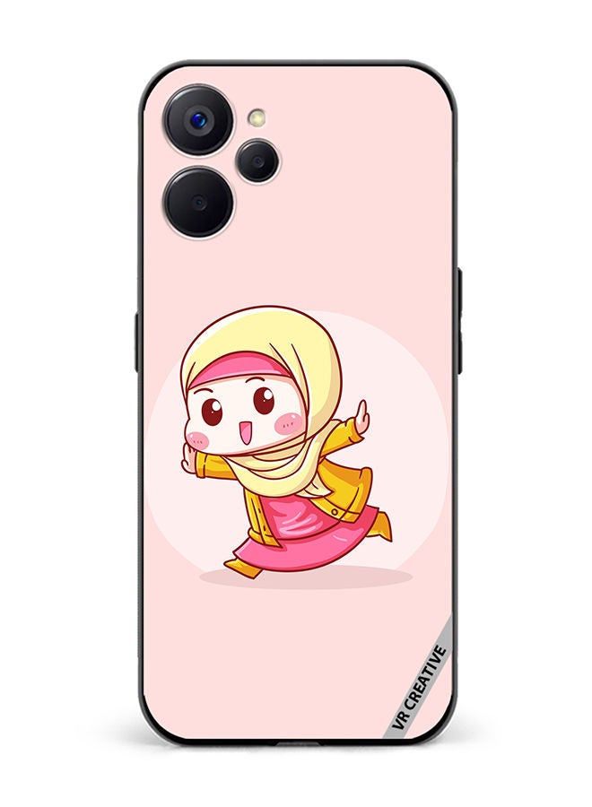 VR CREATIVE Protective Case Cover For Realme 10 5G Cute Lady In Hijab Design Multicolour - Image 1