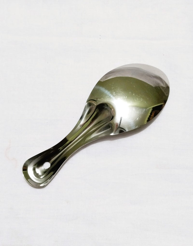 GS KITCHENWARE GS Stainless Steel Rice Serving Spoon, Rice Ladle/Chamcha for Serving, Bhatiya Chamcha Set of 1. - Image 4