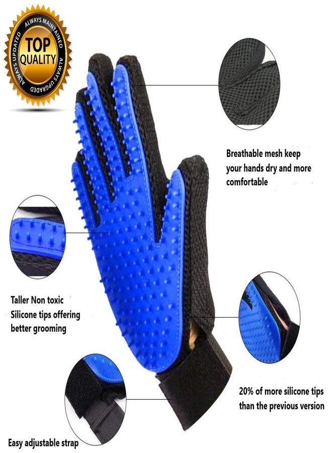 Angeles 8 Upgrade Version Pet Hair Removal Grooming Glove - Dog & Cat Brush Glove for Shedding - Pet Hair Remover Mitt - Dog & Cat with Long & Short Hair (Right Hand only) - Image 4