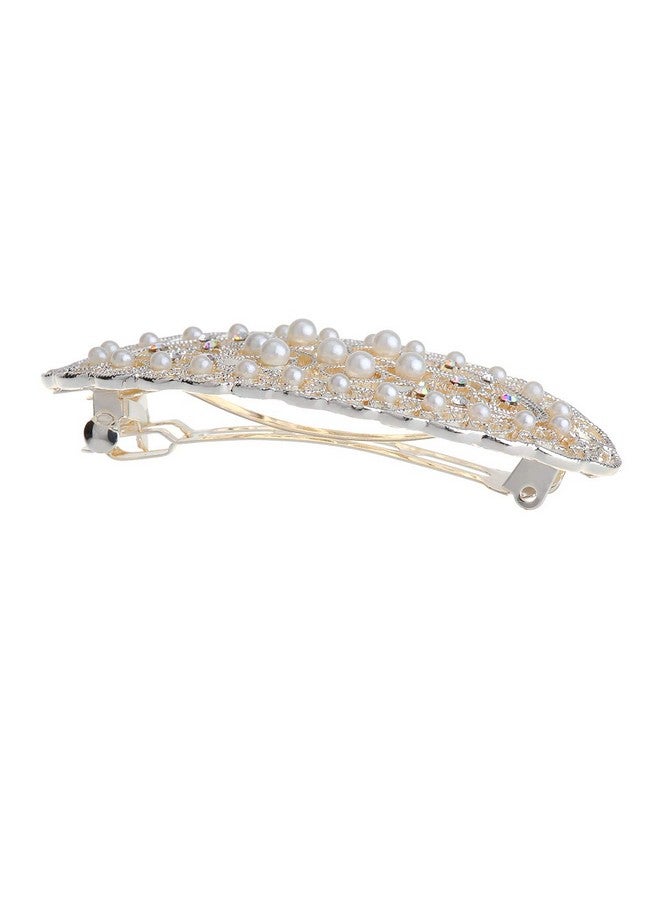 IPINK New Women Pearl Flower Hair Clip Barrette Hairpin - Image 4