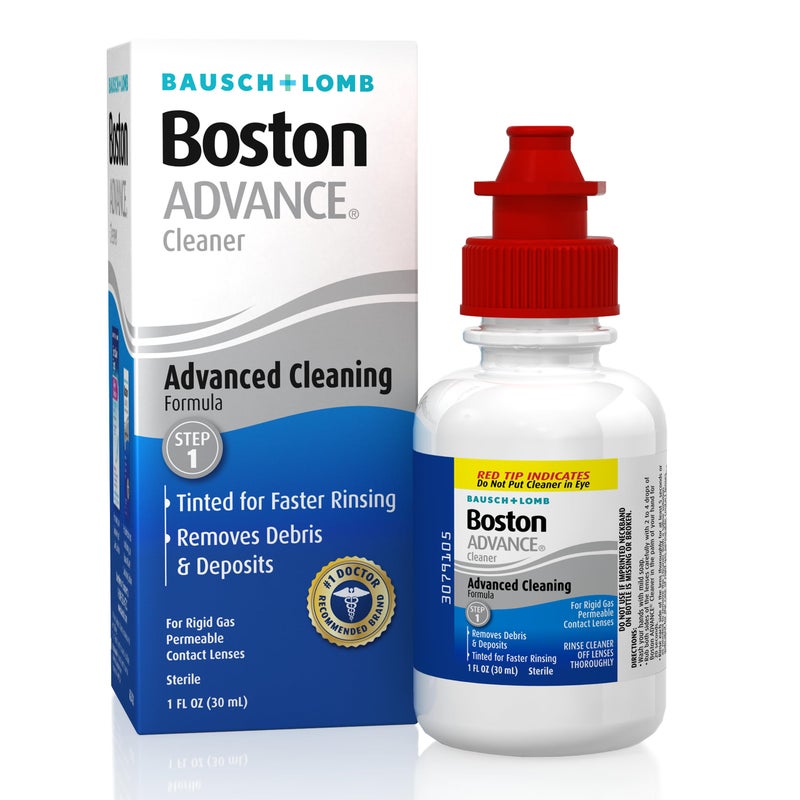 Boston Boston Advance Contact Lens Solution by Bausch+ Lomb, for Gas Permeable Contact Lenses, 1 Fl Oz (Packaging May Vary)  - Image 1