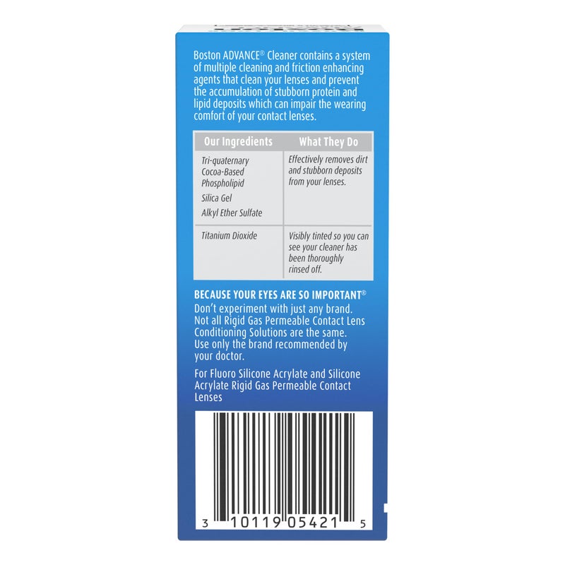 Boston Boston Advance Contact Lens Solution by Bausch+ Lomb, for Gas Permeable Contact Lenses, 1 Fl Oz (Packaging May Vary)  - Image 3