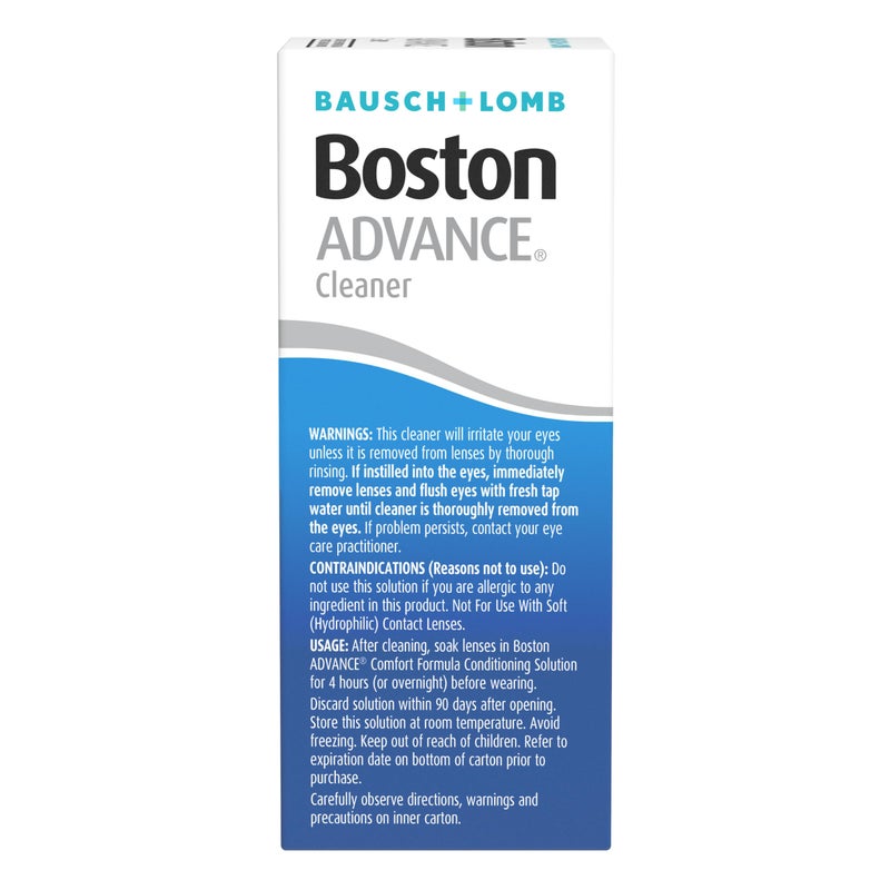 Boston Boston Advance Contact Lens Solution by Bausch+ Lomb, for Gas Permeable Contact Lenses, 1 Fl Oz (Packaging May Vary)  - Image 2