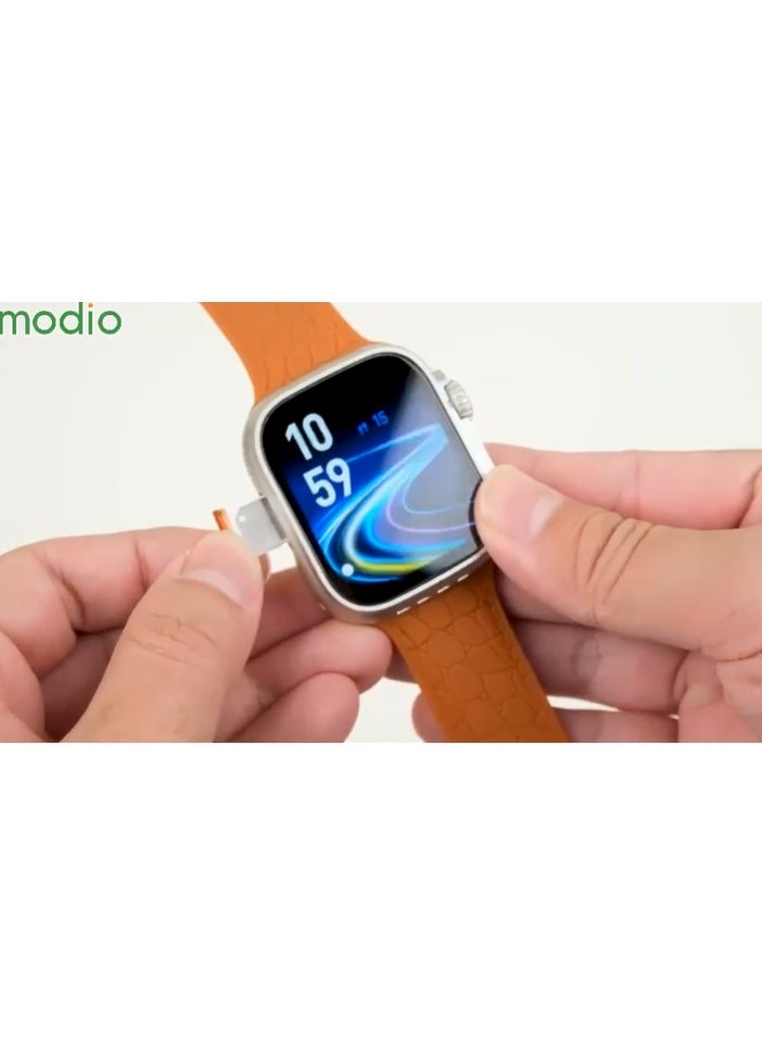 modio - Modio ST13 Smart Watch With 2.2 Inch Full Screen Display Sim Card Slot and 3 Pair Straps and Charging Cable Designed For Ladies and Gents - Image 1