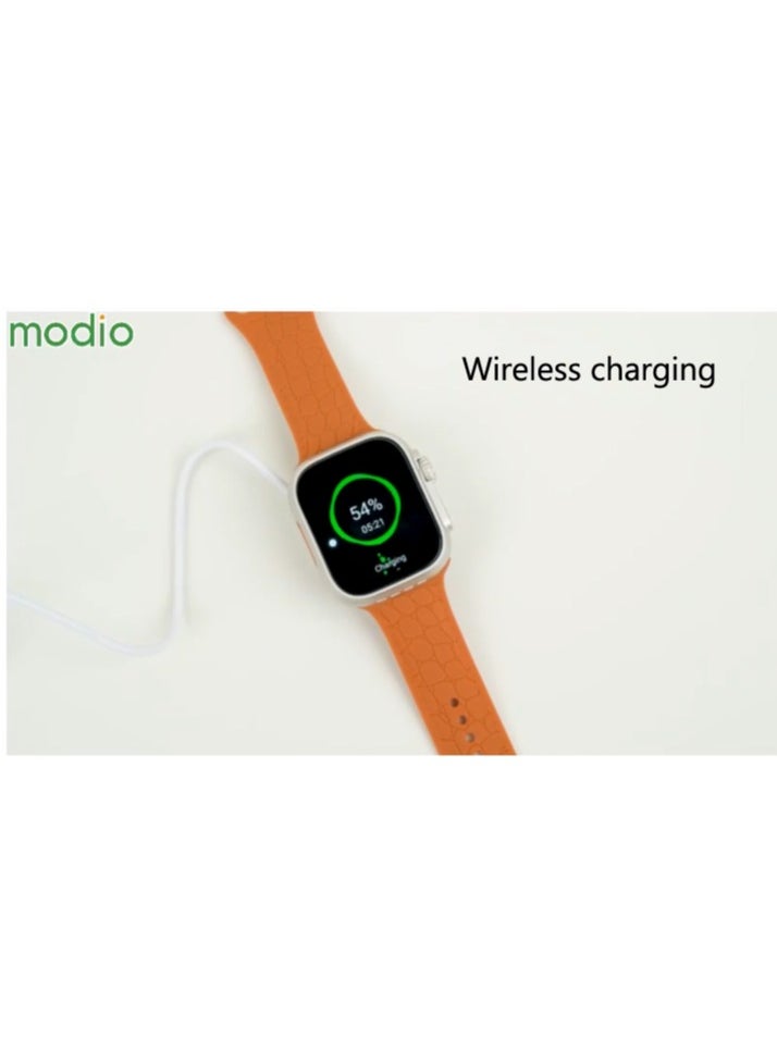 modio - Modio ST13 Smart Watch With 2.2 Inch Full Screen Display Sim Card Slot and 3 Pair Straps and Charging Cable Designed For Ladies and Gents - Image 1