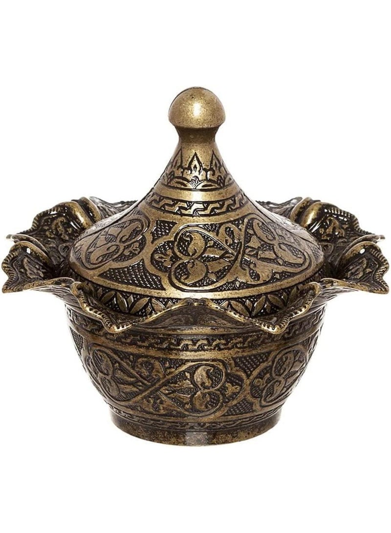 Chic Ottoman-Style Copper Sugar Pot with Lid – Magical Bronze Color, Stylish Design, Made in Turkey  - Image 1