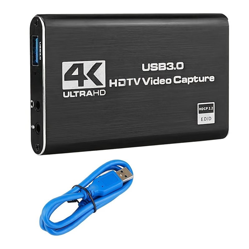 بطاقة التقاط وبث مباشر بدقة 4K و1080بيكسل وبمعدل 60 إطارًا في الثانية عالية الوضوح ومنفذ USB 3.0 وصندوق تسجيل متوافق مع بلاك - Image 4