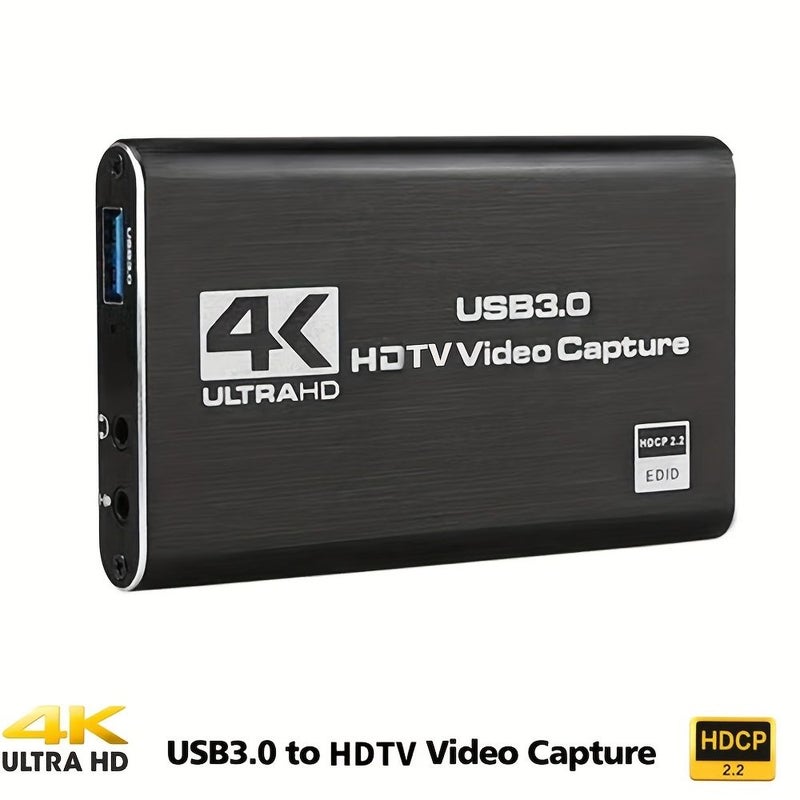 بطاقة التقاط وبث مباشر بدقة 4K و1080بيكسل وبمعدل 60 إطارًا في الثانية عالية الوضوح ومنفذ USB 3.0 وصندوق تسجيل متوافق مع بلاك - Image 3