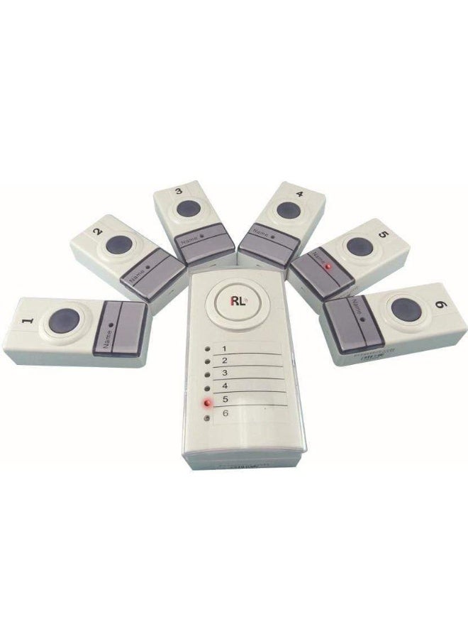 آر إل طقم جرس باب لاسلكي بست مناطق - جرس باب رقمي 6 في 1 بتقنية توفير الطاقة، مقاس 11.4 بوصة، وفتحات اسم قابلة للتخصيص - Image 4