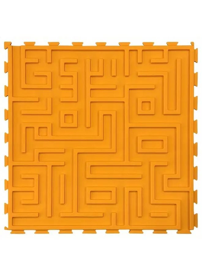 سجيرة أرضية بزلور برتقالية متشابكة للأطفال واليوجا مقاس 18 × 9 بوصة - Image 1